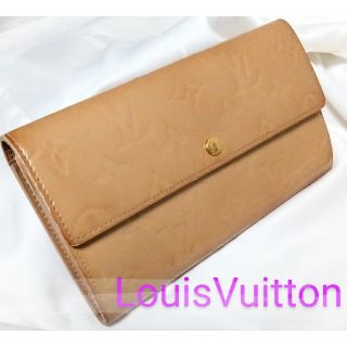 ルイヴィトン(LOUIS VUITTON)の＊ルイヴィトン＊ ヴェルニ 長財布 ベージュ(財布)