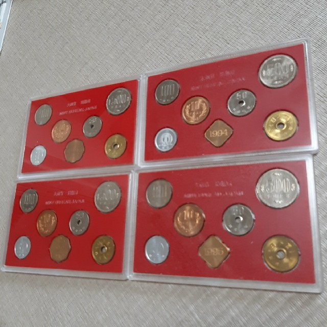 希少　記念硬貨　MINT 平成6　7　8　9年　4年セット エンタメ/ホビーの美術品/アンティーク(貨幣)の商品写真