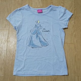 ディズニー(Disney)のディズニープリンセス Tシャツ 140 水色(Tシャツ/カットソー)