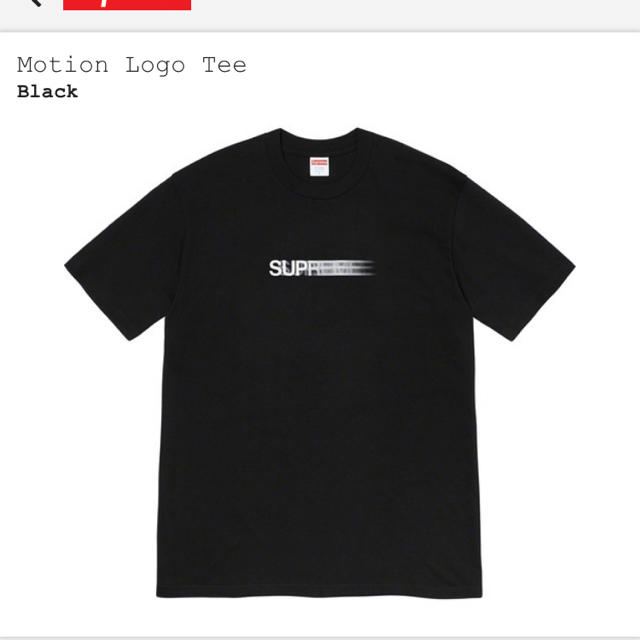 Supreme Motion Logo Tee シュプリーム  黒　XL