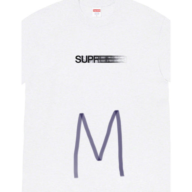 【M】Supreme motion logo tee ash grey