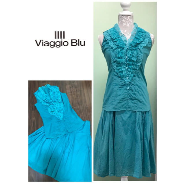 VIAGGIO BLU(ビアッジョブルー)の♡viaggio bluセットアップ♡ レディースのワンピース(ひざ丈ワンピース)の商品写真
