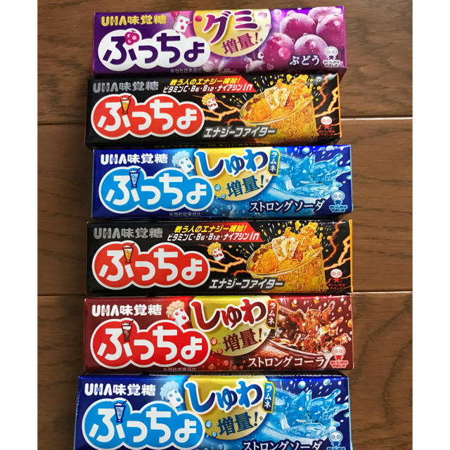 UHA味覚糖(ユーハミカクトウ)のぷっちょ6個セット 食品/飲料/酒の食品(菓子/デザート)の商品写真