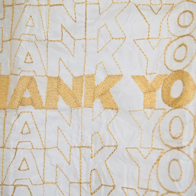 OPEN EDITIONS／THANK YOU TOTE エコバッグ GOLD