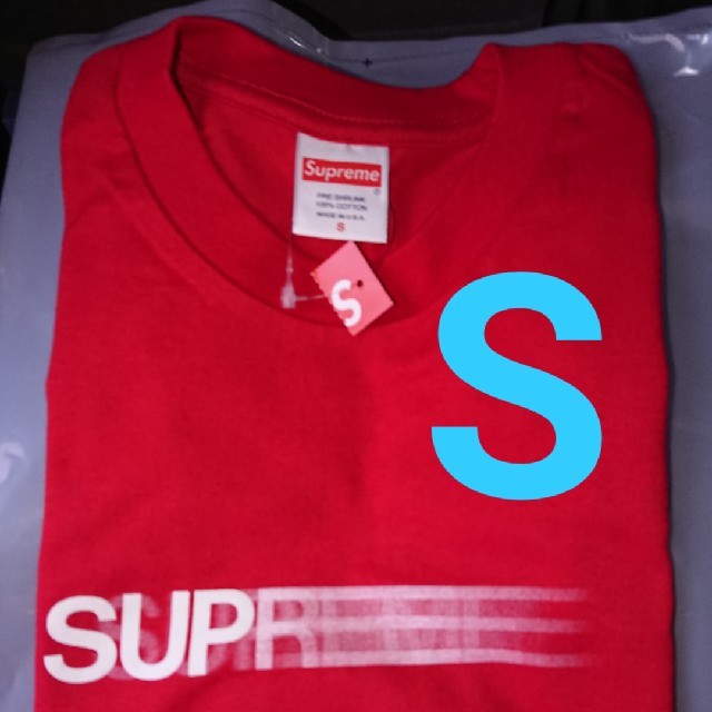 購入先DSMG【赤S】新品 Supreme motion logo tee モーションロゴ