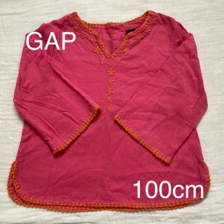 ギャップ(GAP)のGAP刺繍チュニック4years100cm(Tシャツ/カットソー)