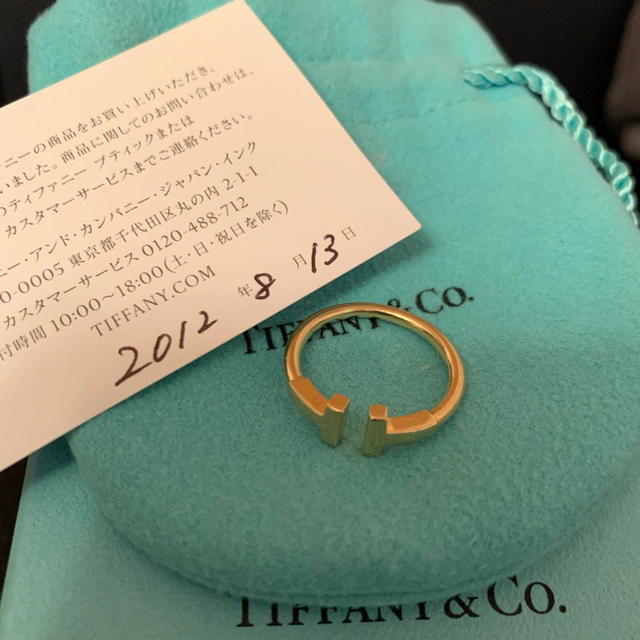 Tiffany & Co.(ティファニー)の※最終値引きティファニーT Tワイヤーリング　YG 【確実本物】 レディースのアクセサリー(リング(指輪))の商品写真