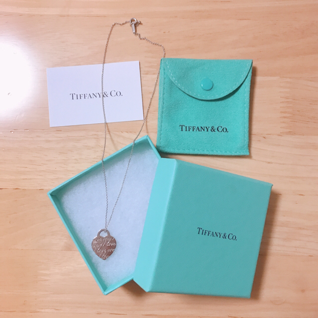 NY本店で購入☆Tiffany ノーツハート タグネックレス