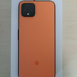 【美品】Google Pixel4 64GB oh so orange オレンジ(スマートフォン本体)