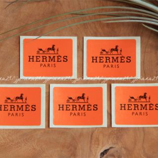Hermes - エルメス ラッピング用シール 5枚 オレンジ 非売品