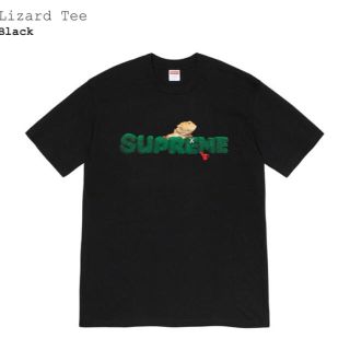 ブラックサイズMサイズ状態新品 Supreme Lizard tee black 黒 m motion