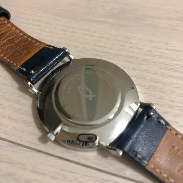 KNOT(ノット)のKnot 腕時計 36mm ネイビーレザー(栃木レザー) レディースのファッション小物(腕時計)の商品写真