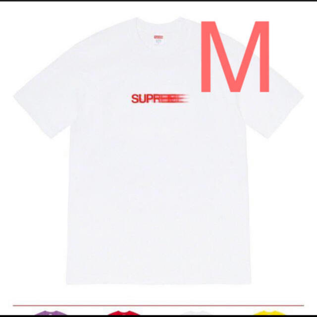 supreme motion logo tee white M モーションロゴ