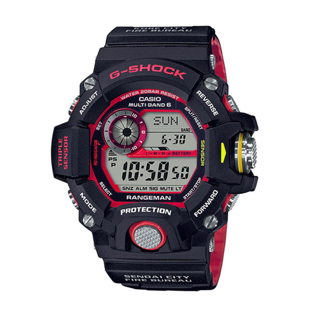 3本 G-SHOCK GW-9400NFST-1AJR 緊急消防援助隊コラボ