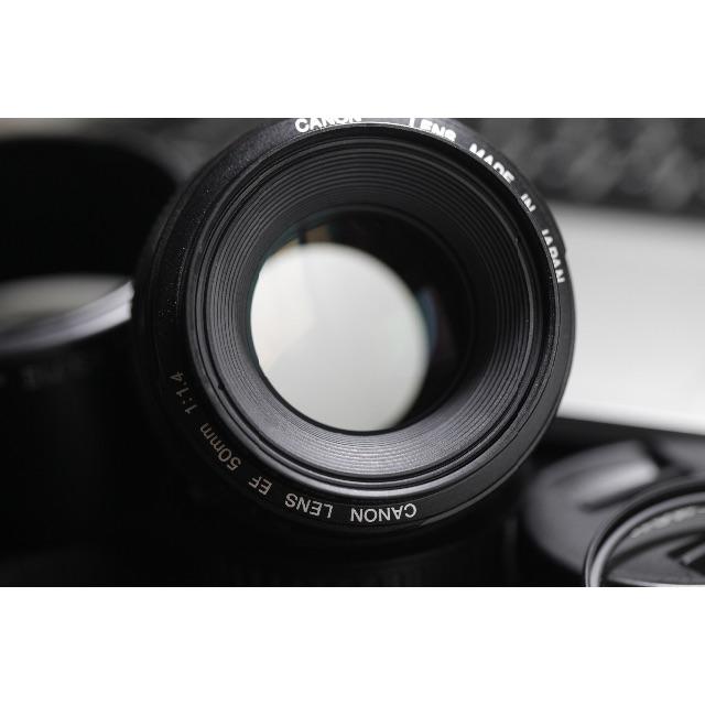 Canon(キヤノン)の美品 キャノン Canon EF 50㎜　Ｆ1.4mm USM　単焦点レンズ スマホ/家電/カメラのカメラ(レンズ(単焦点))の商品写真