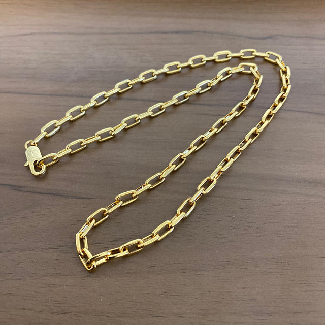 [フェアリーカレット] 18金ネックレス K18 スパルタカスチェーン 50cm