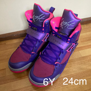 ナイキ(NIKE)のNIKE GIRLS JORDAN FLIGHT 45 HIGH GS (スニーカー)