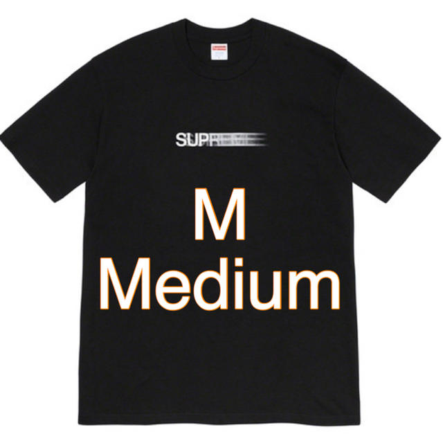 【Supreme】Motion Logo Tee Black Medium