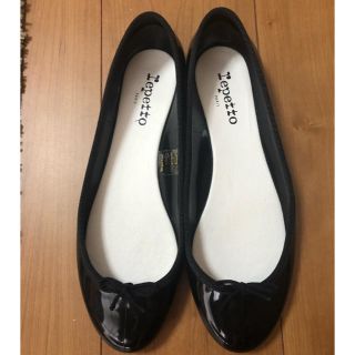 レペット(repetto)のまつっち様専用　美品　repetto　レインシューズ　ブラック　サイズ40(レインブーツ/長靴)