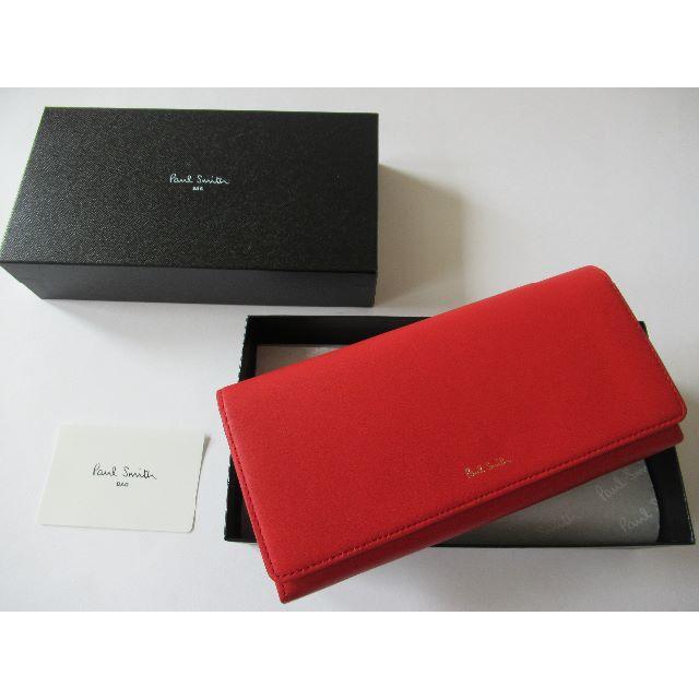 Paul Smith - ポールスミス 新品レッド クラシックレザー 長財布（PWD206-20）