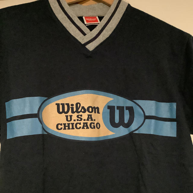 wilson(ウィルソン)のMADE IN USA⚫︎ウイルソンTシャツSサイズネイビーwilson メンズのトップス(Tシャツ/カットソー(半袖/袖なし))の商品写真