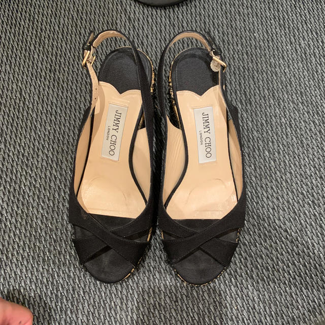 JIMMY CHOO(ジミーチュウ)のJIMMY CHOO サンダル 36 1/2 レディースの靴/シューズ(サンダル)の商品写真