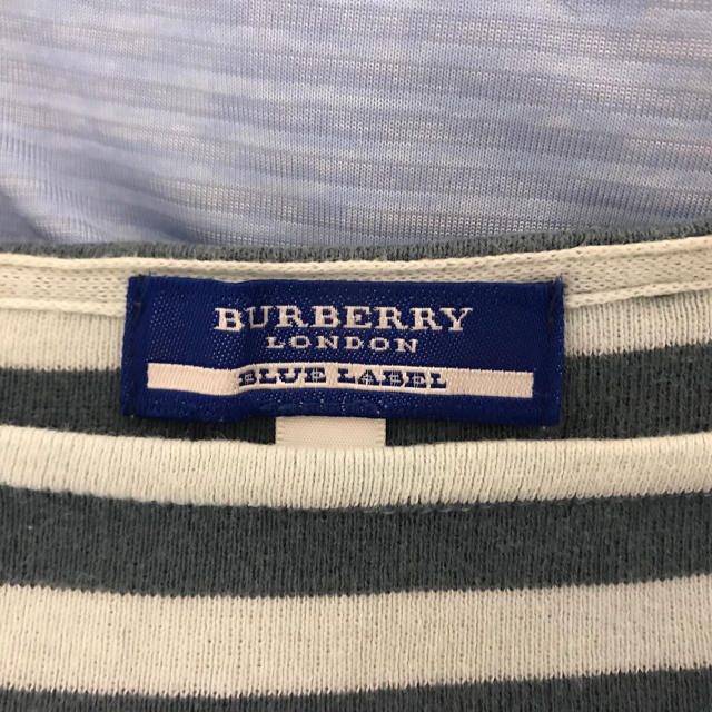 BURBERRY BLUE LABEL(バーバリーブルーレーベル)のバーバリーブルーレーベル ボーダーカットソー レディースのトップス(カットソー(半袖/袖なし))の商品写真