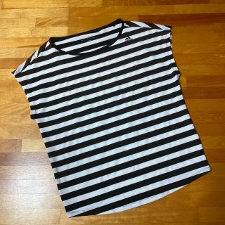 アディダス(adidas)のadidas アディダス　ボーダーTシャツ　トレーニング(Tシャツ(半袖/袖なし))