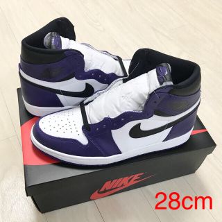 ナイキ(NIKE)のAIR JORDAN 1 コートパープル(スニーカー)