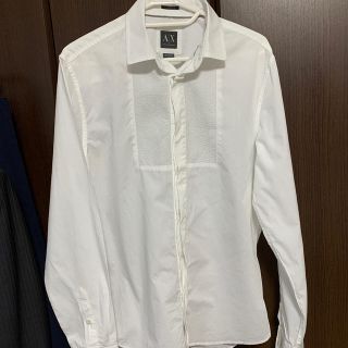 アルマーニエクスチェンジ(ARMANI EXCHANGE)のA/X ARMANI EXCANGE 白シャツ　M size(シャツ)