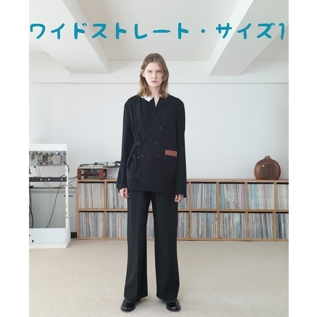 SUNSEA(サンシー)のSUNSEA 20ss Wide Straight Pants【サイズ1・黒色】 メンズのパンツ(スラックス)の商品写真