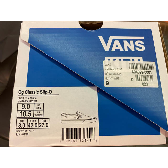 VANS(ヴァンズ)のKITH X  VANS コラボ 20SSスリボン 27㎝ メンズの靴/シューズ(スニーカー)の商品写真