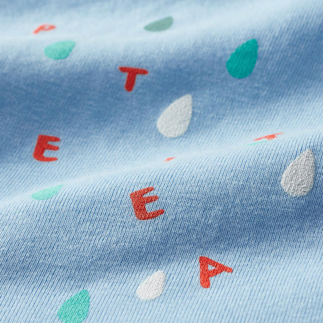 PETIT BATEAU(プチバトー)の新品未使用　プチバトー 36m プリント半袖Ｔシャツ ライトブルー キッズ/ベビー/マタニティのベビー服(~85cm)(Ｔシャツ)の商品写真