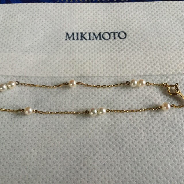 MIKIMOTO - ミキモト ブレスレット 18金 イエローゴールド パール 真珠 ...