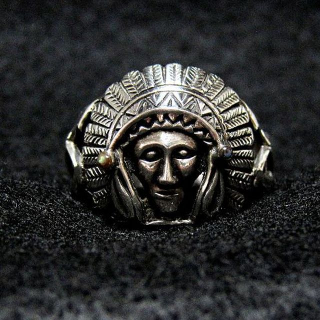 VTG・90's・Southwest・925・Chief Ring・新品・送料込