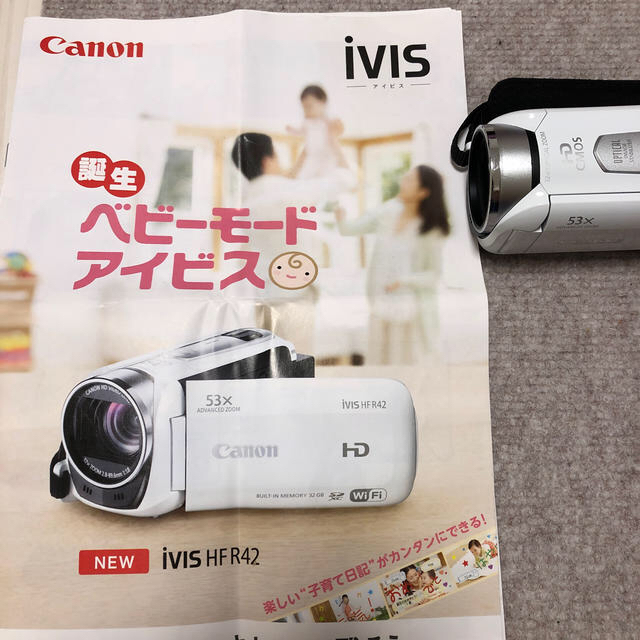 Canon - 【美品】ビデオカメラ canon ivis HF R42 メモリーカード付き