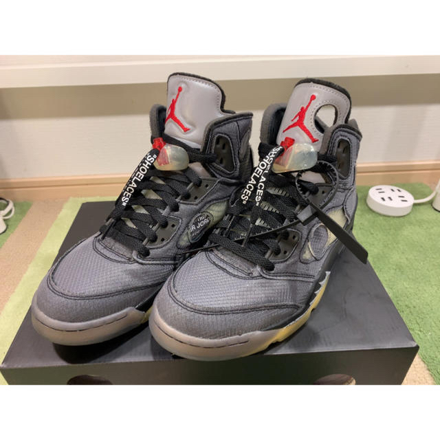 靴/シューズNike Air Jordan 5 Off White 26