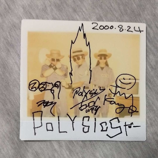 POLYSICS　サイン入りポラ【希少！】