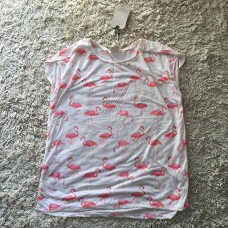 ザラ(ZARA)のZARA GIRLS新品♡フラミンゴT(Tシャツ(半袖/袖なし))