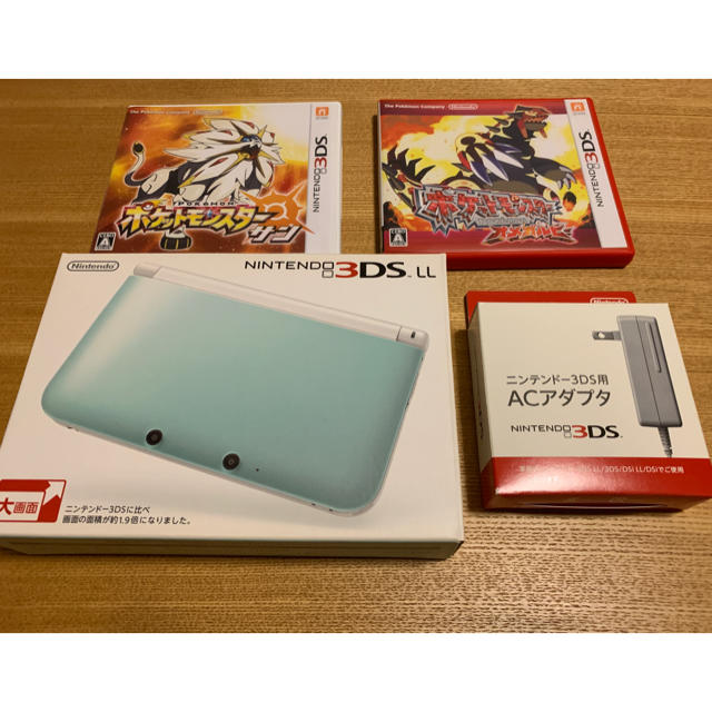 ニンテンドー3DS(ニンテンドー3DS)のNintendo 3DS ニンテンドー 本体 LL ※ポケモンソフトセット エンタメ/ホビーのゲームソフト/ゲーム機本体(携帯用ゲーム機本体)の商品写真