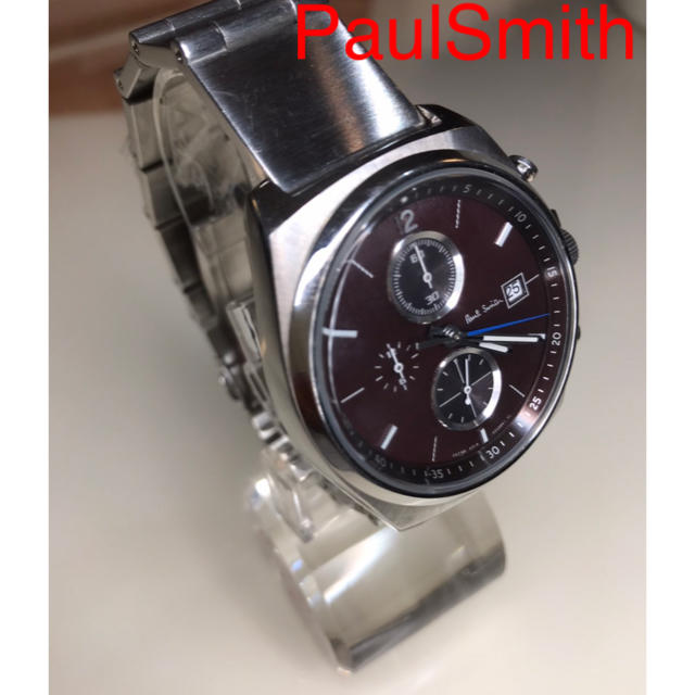 Paul Smith(ポールスミス)のPaulSmith ポールスミス  時計 クロノグラフ メンズ 稼働品　美品  メンズの時計(腕時計(アナログ))の商品写真