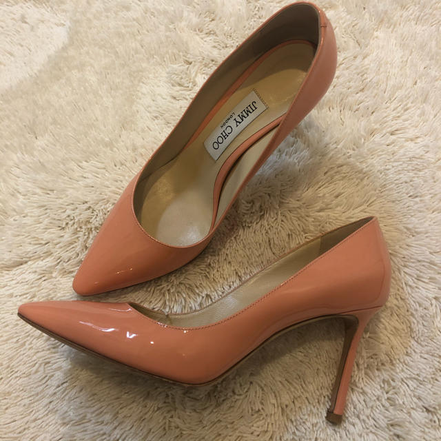 Jimmy Choo ピンク パンプス 23.5 パテント