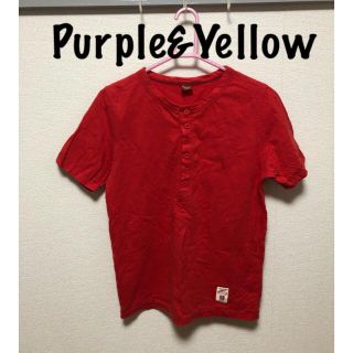 Purple&Yellow(パープル　アンド　イエロー)レッド　Tシャツ(Tシャツ/カットソー(半袖/袖なし))