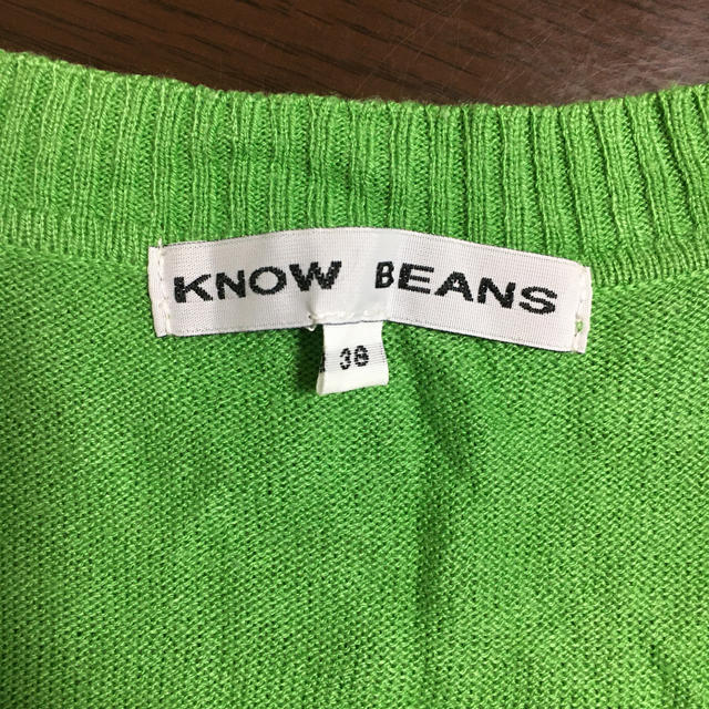 KNOW BEANS(ノービーンズ)の【美品】KNOW BEANS 半袖ニット　 Mサイズ レディースのトップス(ニット/セーター)の商品写真