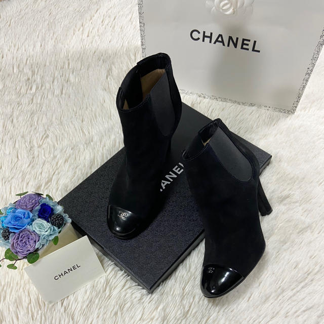 レディースCHANEL シャネル ブーツ 36ハーフ