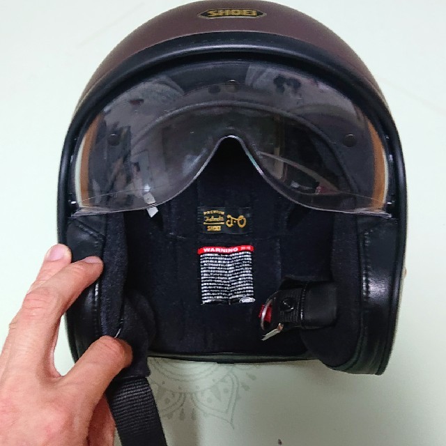 翔泳社(ショウエイシャ)のShoei premium helmet J.O バイク ヘルメット L サイズ 自動車/バイクのバイク(ヘルメット/シールド)の商品写真
