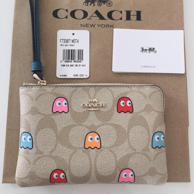 ☆COACH x PAC-MAN 限定コラボ リストレット ポーチ レディース ポーチ