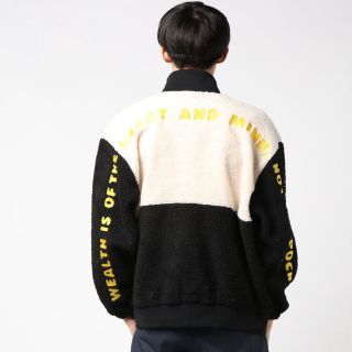 ピンク・ブルー ビリオネアボーイズクラブ BOA jacket - ブルゾン