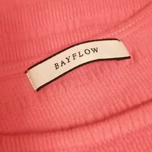 BAYFLOW(ベイフロー)のBAYFLOW ベイフローシャーリング半袖カットソー　Tシャツ　コーラル メンズのトップス(Tシャツ/カットソー(半袖/袖なし))の商品写真