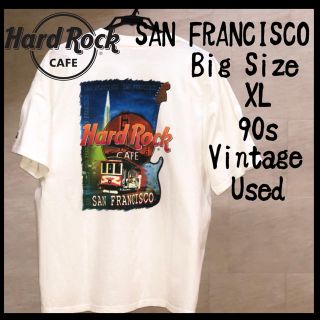 ロックハード(ROCK HARD)の【Used 90s】ハードロックカフェ　サンフランシスコ　Tシャツ　XLサイズ(Tシャツ/カットソー(半袖/袖なし))